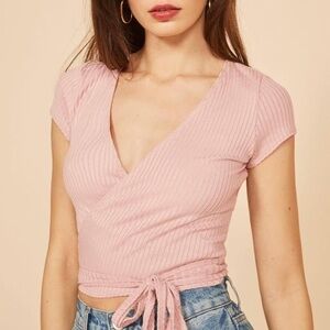 Reformation Flora Wrap Top